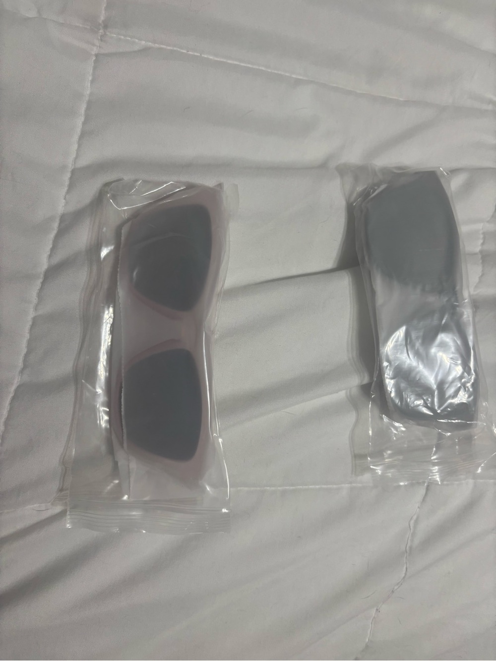 Sunglasses with Pink Frame Accent